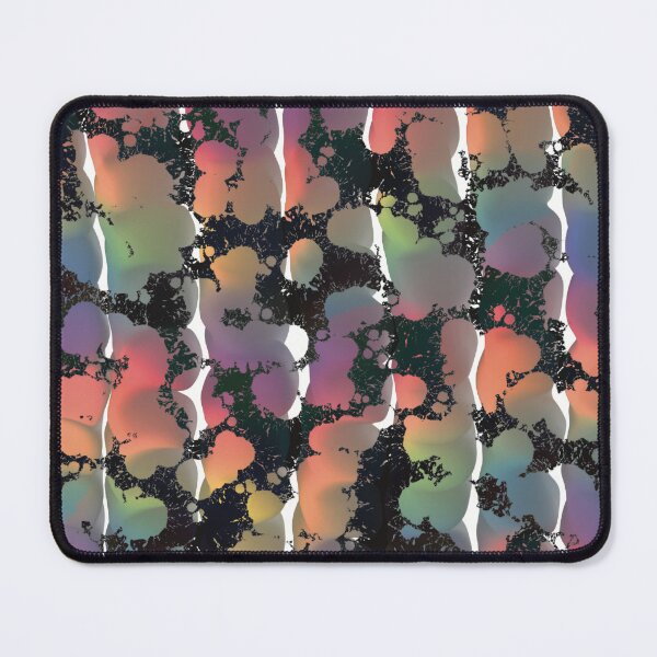 Item preview, Rainbow Splatter Globs, Splashes and Stripes on Black and White designed and sold by cherdoodles.
