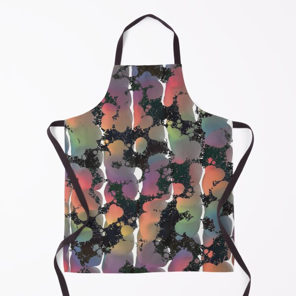 Item preview, Rainbow Splatter Globs, Splashes and Stripes on Black and White designed and sold by cherdoodles.