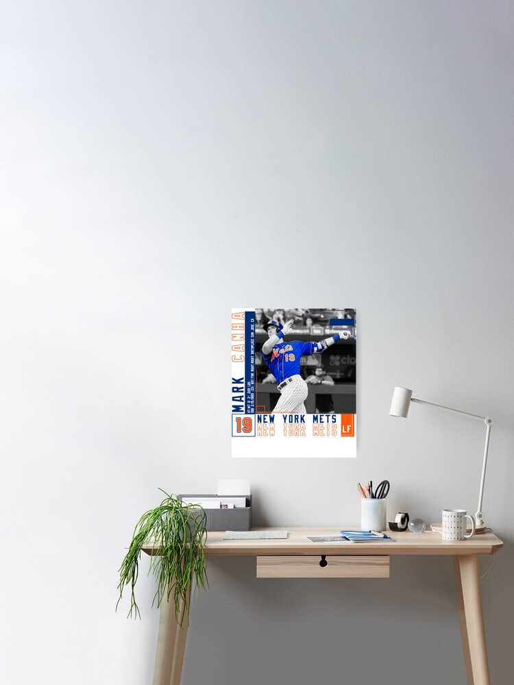 Mark Canha Baseball Edit Tapestries Mets - Mark Canha - Posters and Art  Prints