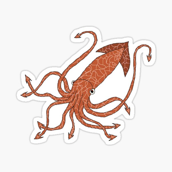 Cracked Kraken Sticker
