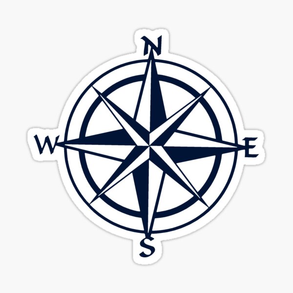 Compass Sticker