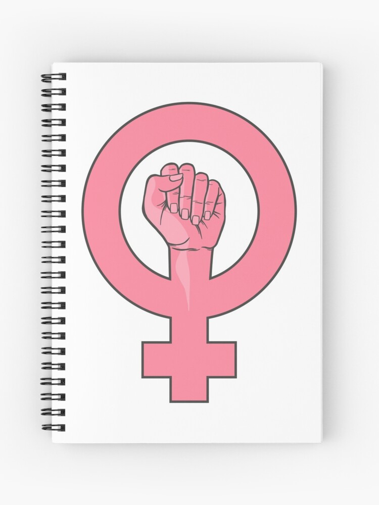Cuaderno de espiral « signo de género para el sexo femenino celebrando el  día de la mujer y siendo fuerte» de TotalityDesigns | Redbubble