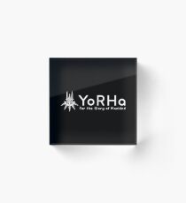 YoRHa - White Acrylic Block