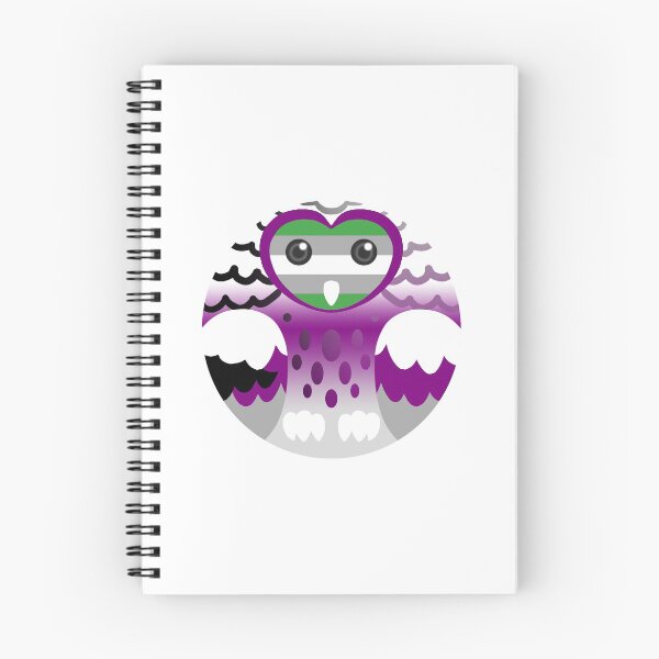 Item preview, Demisexual Grey Aromantic Pride Owl designed and sold by FurvaNoctua.
