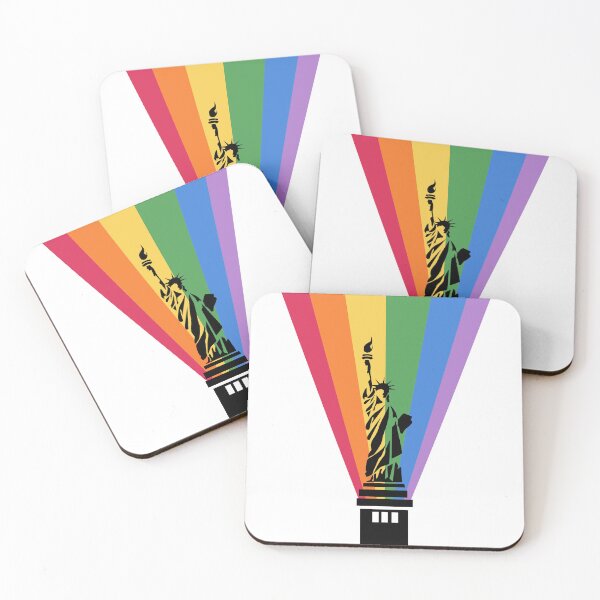 Item preview, Statue of Liberty with a Rainbow to celebrate Pride Month designed and sold by DigitalCutFile.