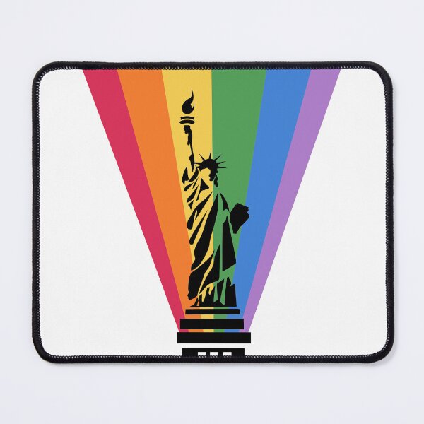 Item preview, Statue of Liberty with a Rainbow to celebrate Pride Month designed and sold by DigitalCutFile.