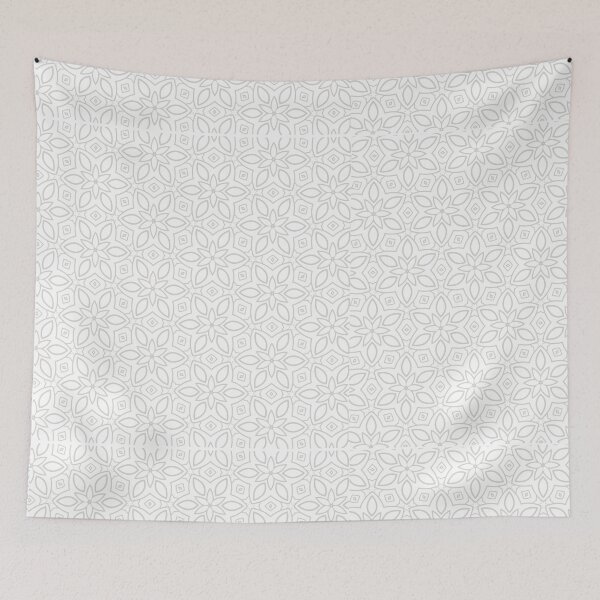 Item preview, Cute silver floral pattern designed and sold by Anvin Peeter.