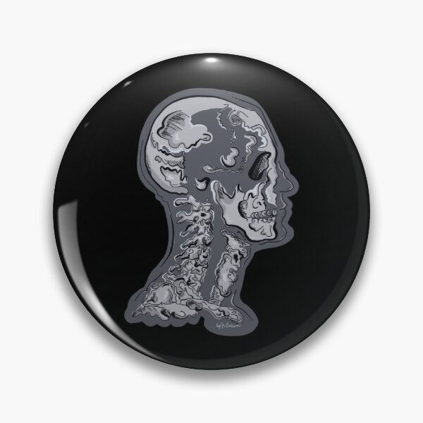 Item preview, Anatomical Skull Monochromatic Art Piece - Head Empty designed and sold by ahashemi-art.