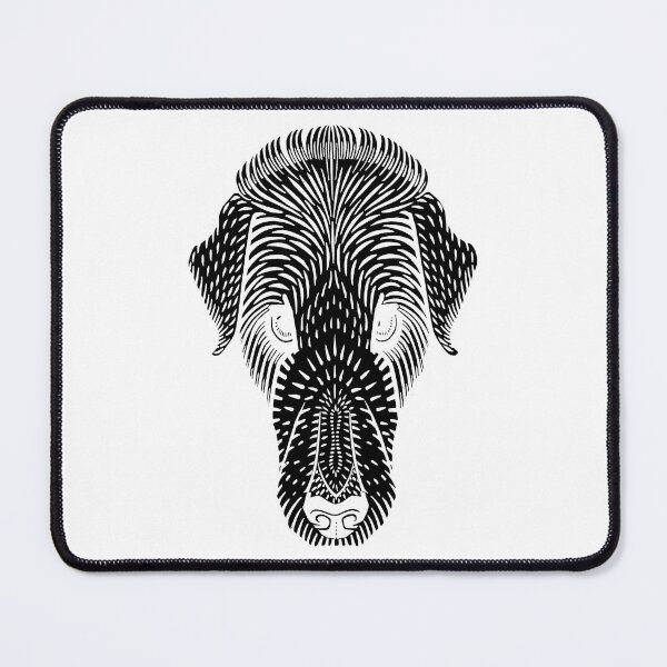 Item preview, Unique Artistic Dog's Head with a Long Nose: Edited Dog's Head (1920) By Julie De Graag Color Black with a Stretched Face and an Extended Snout designed and sold by TeachUrb.