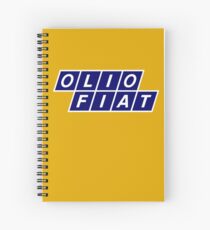 Olio Fiat - Blue/White Spiral Notebook