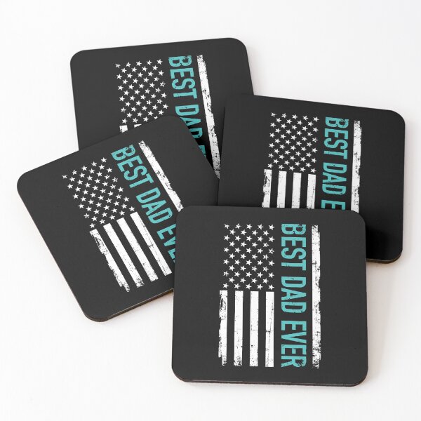 Item preview, Fathers Day Best Dad Ever With US American Flag designed and sold by BernardMurray.