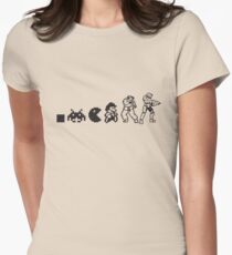 Resolution Evolution - A Quick Video Game History Women's Fitted T-Shirt