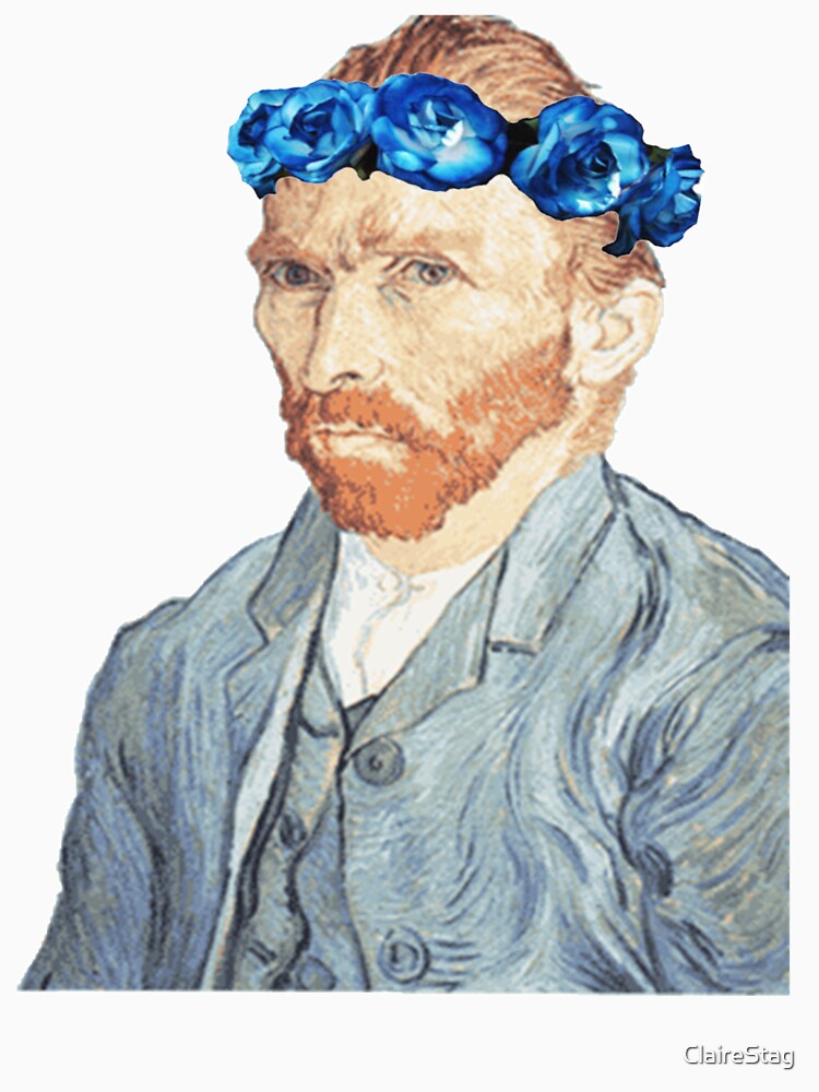"Flower Crown Vincent Van Gogh" Tshirt by ClaireStag Redbubble