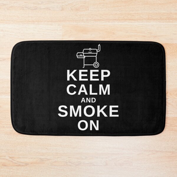 Item preview, Keep Calm and Smoke On - Funny BBQ designed and sold by MacAndMoose.