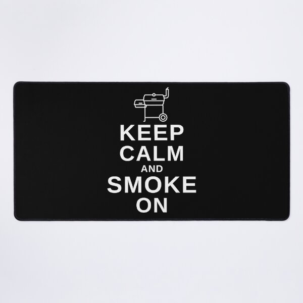 Item preview, Keep Calm and Smoke On - Funny BBQ designed and sold by MacAndMoose.
