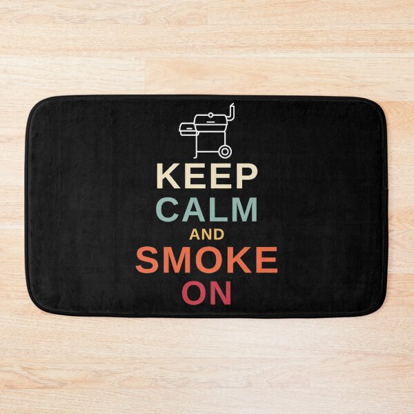 Item preview, Keep Calm and Smoke On - Funny BBQ designed and sold by MacAndMoose.