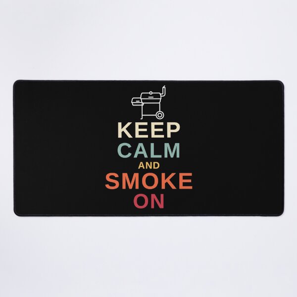 Item preview, Keep Calm and Smoke On - Funny BBQ designed and sold by MacAndMoose.