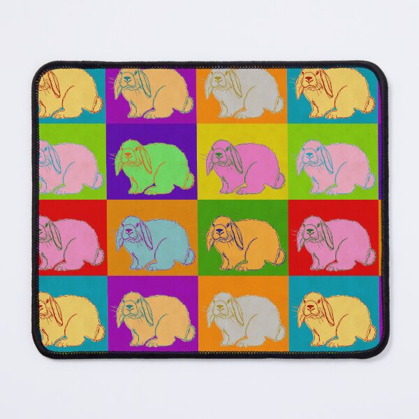 Item preview, Lop Rabbit, Popart, Holland Lop, Mini Lop, French Lop, Retro, 70s, Original Art, Cute Bunny, 4H, Rabbits, Farm Animals designed and sold by joannejgg.