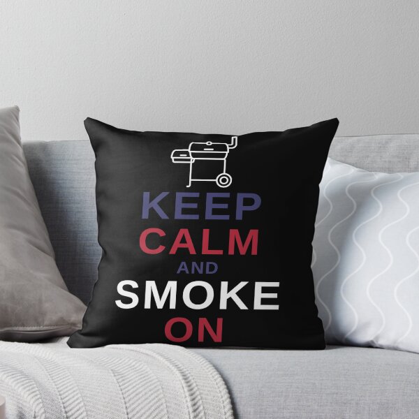 Item preview, Keep Calm and Smoke On - Funny BBQ designed and sold by MacAndMoose.