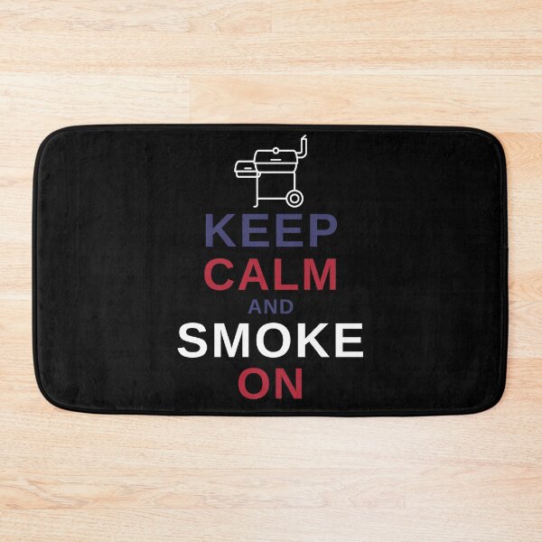 Item preview, Keep Calm and Smoke On - Funny BBQ designed and sold by MacAndMoose.