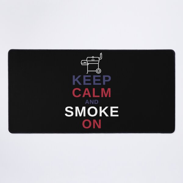 Item preview, Keep Calm and Smoke On - Funny BBQ designed and sold by MacAndMoose.