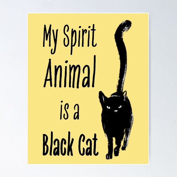Item preview, Copy of My spirit animal is a black cat designed and sold by GabyDark.