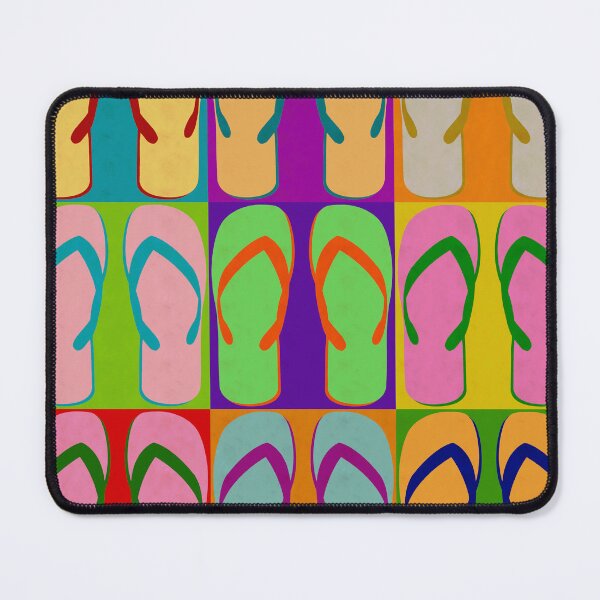 Item preview, Summer Pop Art Design Retro Graphic Flip Flop Sandal Shoe  designed and sold by joannejgg.