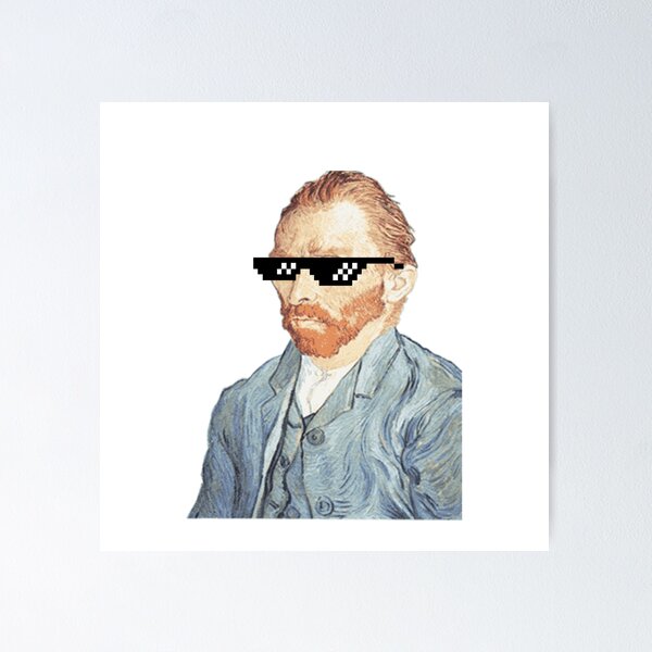 Vista previa del artículo con la obra «Thug Vincent Van Gogh», diseñado y vendido por ClaireStag.