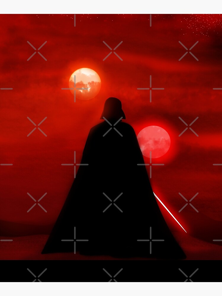 Vader Tatooine Binary Sunset by BountyLaw