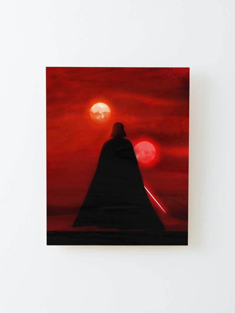 Alternate view of Vader Tatooine Binary Sunset Mounted Print