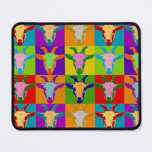 Item preview, Goat Pop Art Graphic BIlly Goat Bright Color Retro designed and sold by joannejgg.