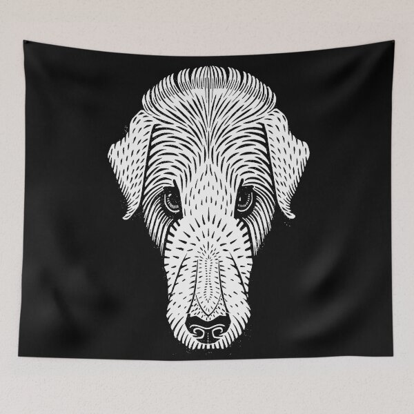 Item preview, Unique Artistic Dog's Head with a Long Nose: Edited Dog's Head (1920) By Julie De Graag Color White with a Stretched Face and an Extended Snout designed and sold by TeachUrb.
