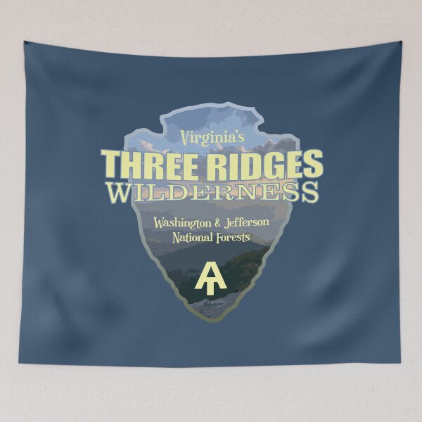 Item preview, Three Ridges Wilderness (arrowhead) designed and sold by curranmorgan.