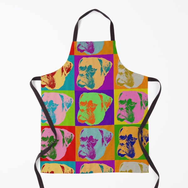 Item preview, Boxer Dog Pop Art Retro 90s 80s 70s 60s Bright Colors Unique Love Boxer Dogs Gift idea designed and sold by joannejgg.