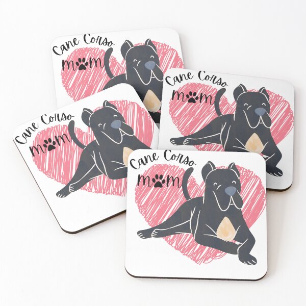 Item preview, Cane Corso Dog Mom with Pink Heart designed and sold by DigitalCutFile.