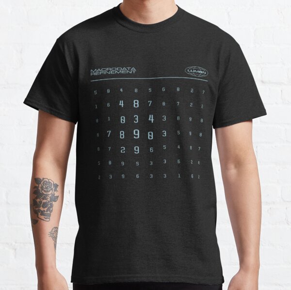 Gruselige Zahlen Lumon Macrodata Classic T-Shirt