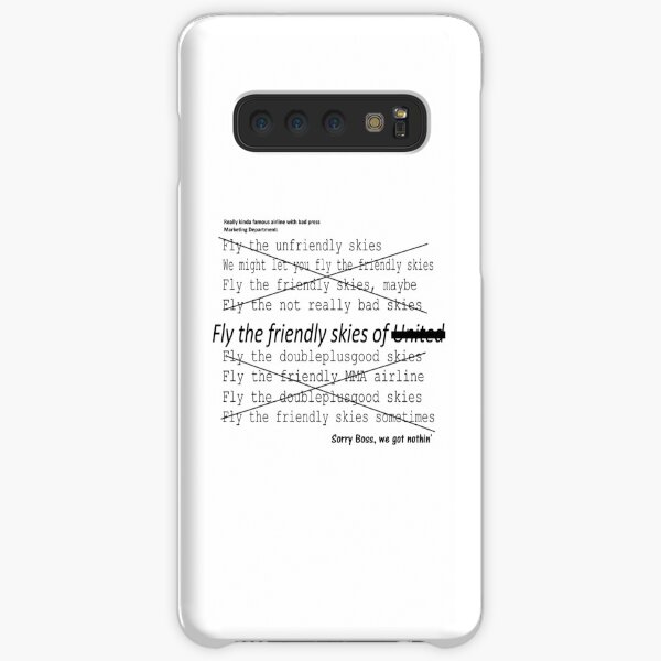 Fly the friendly skies. Or else! Samsung Galaxy Snap Case