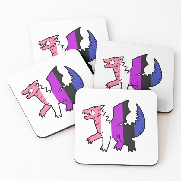 Item preview, Genderfluid Pride Dragon designed and sold by SketchKrsh.