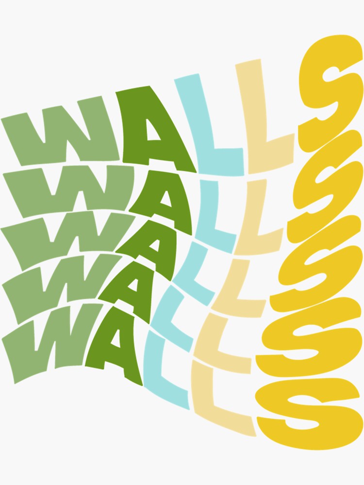 "Walls Louis Tomlinson Block Colours V9" Sticker by alvinaryan Redbubble