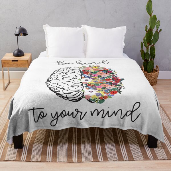 Aperçu de l'œuvre Soyez gentil avec votre esprit Sensibilisation à la santé mentale créée et vendue par caintati.