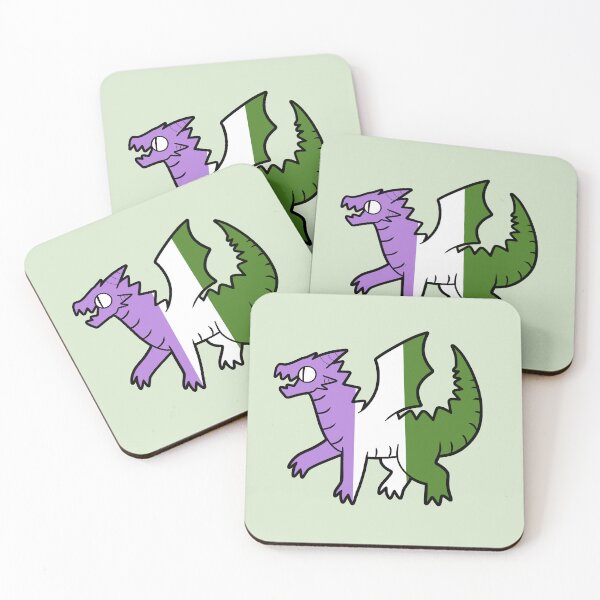 Item preview, Genderqueer Pride Dragon designed and sold by SketchKrsh.