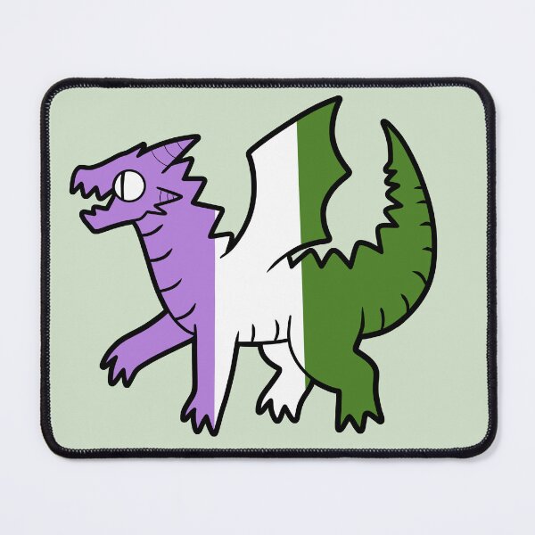 Item preview, Genderqueer Pride Dragon designed and sold by SketchKrsh.