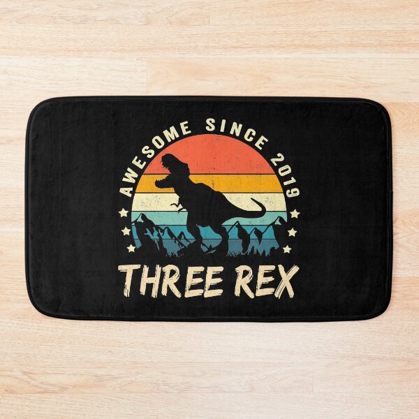 Item preview, Kids Three Rex 3rd Birthday Shirt Third Dinosaur 3 Year Old designed and sold by HugheDemeyer.