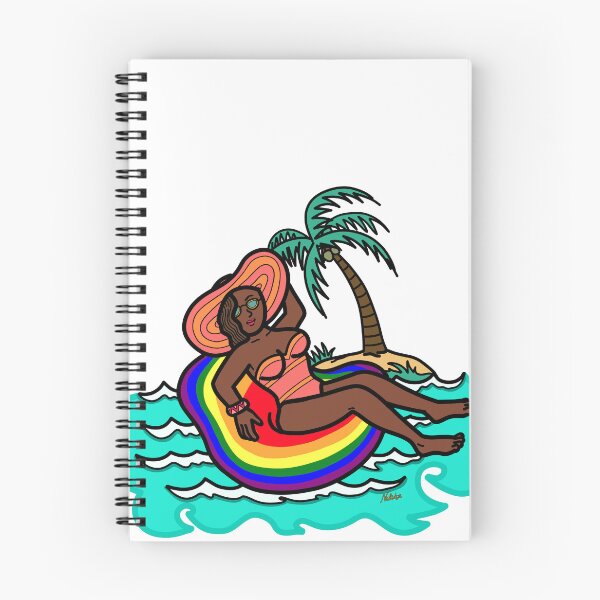 Item preview, Young female woman in swim ring floatie summer designed and sold by Nalidsa Sukprasert.