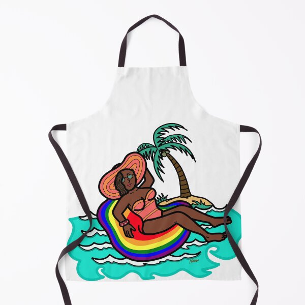Item preview, Young female woman in swim ring floatie summer designed and sold by Nalidsa Sukprasert.