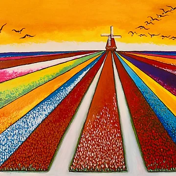 Artwork thumbnail, Tulip fields by ROB51