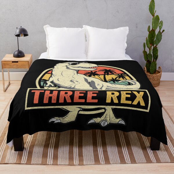 Item preview, Kids Three Rex 3rd Birthday Third Dinosaur 3 Year Old designed and sold by HugheDemeyer.