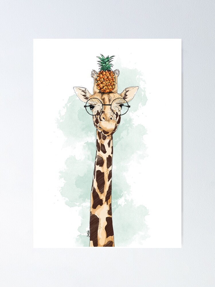 | garatujas Sale for Poster Redbubble Giraffe\