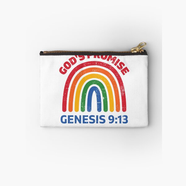 Aperçu de l'œuvre Rainbow God's Promise Genèse 9:13 Vintage Distressed créée et vendue par S-JDesigns.