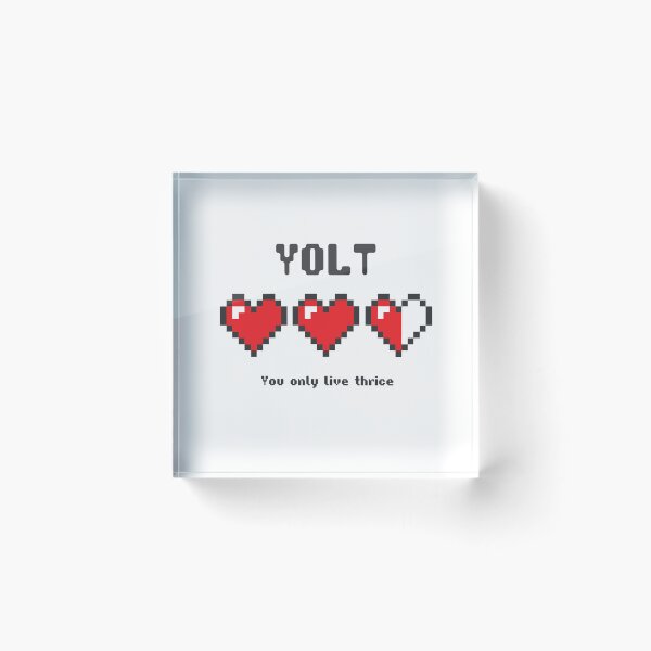 Item preview, YOLT (You Only Live Thrice) - Gamer Hearts designed and sold by oddgoosedesigns.